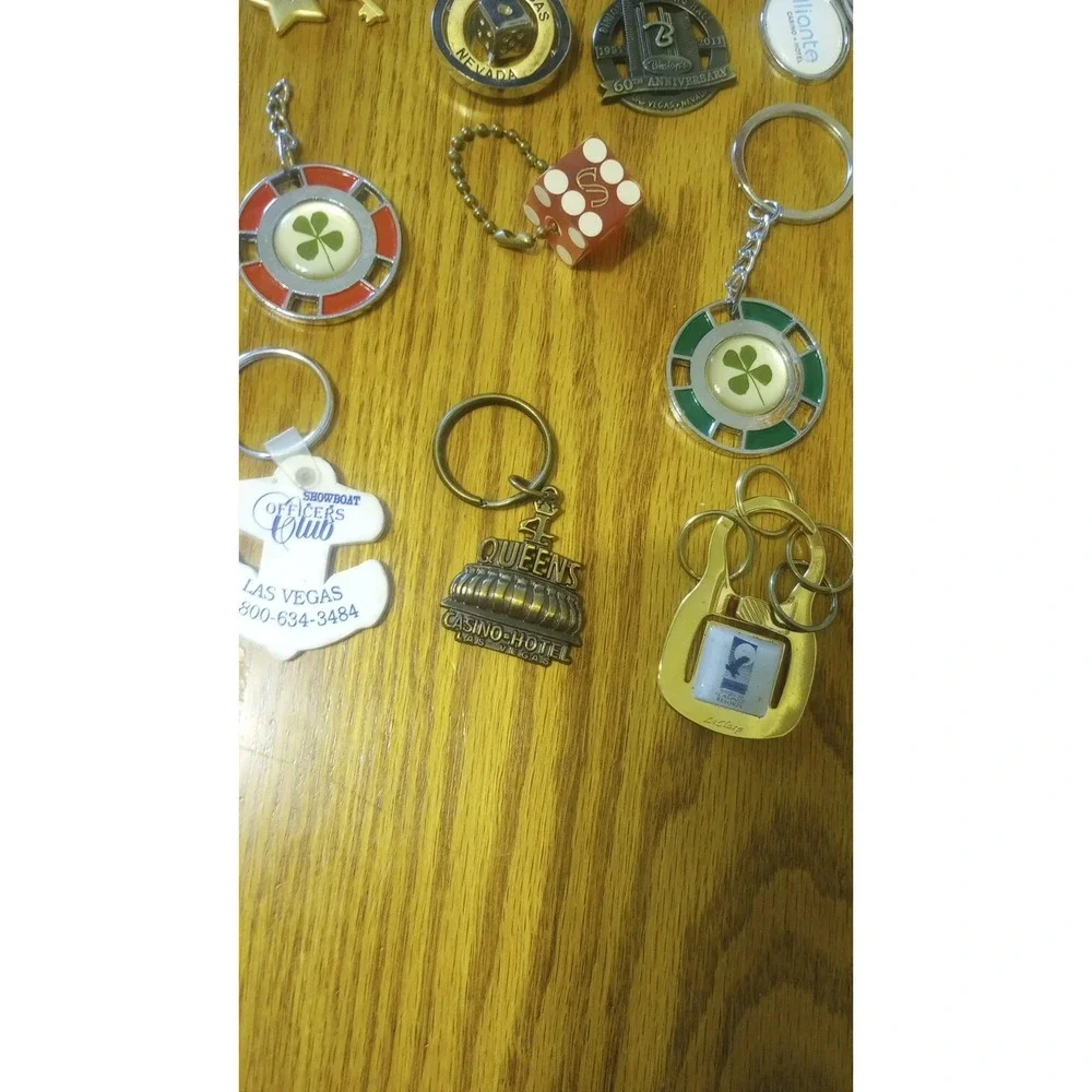 Las Vegas &‎ Casino Vintage Keychain Lot Of 15